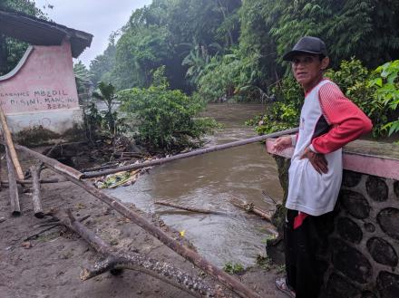 Air Sungai Winongo Meluap, Warga Ngaglik Siaga Bencana